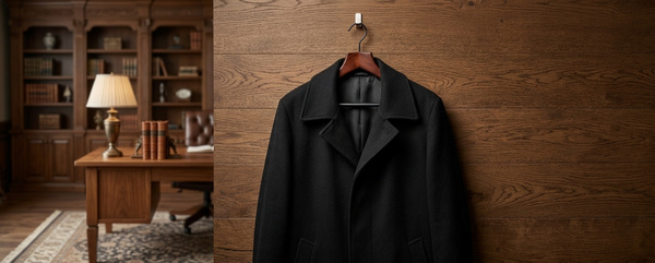 Meeste poolmantel Berton Premium Cashmere & Wool