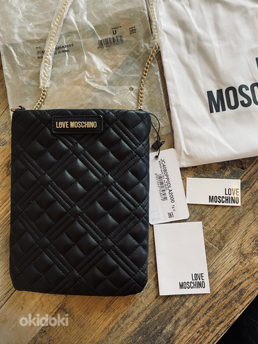 Стеганая сумка-клатч новая Love Moschino (фото #3)