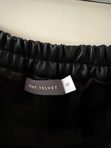 Mint Velvet Faux Leather Crop Wide Trousers naiste püksid (3 foto / 9)