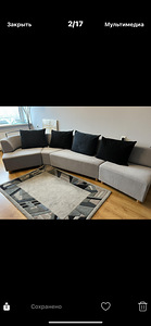 Hall modulaarne diivan halli värvi (4 foto / 9)