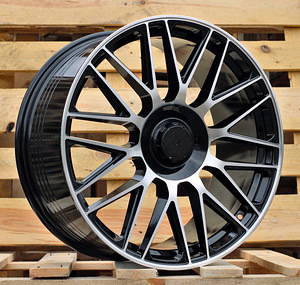 R20x8.5  5X112  ET  40  66.6  Y0207  (FBX161)  Black Polished (MB)  For MER  (K3)  (HYBRID FORGED Rear+Front) (1 foto / 1)