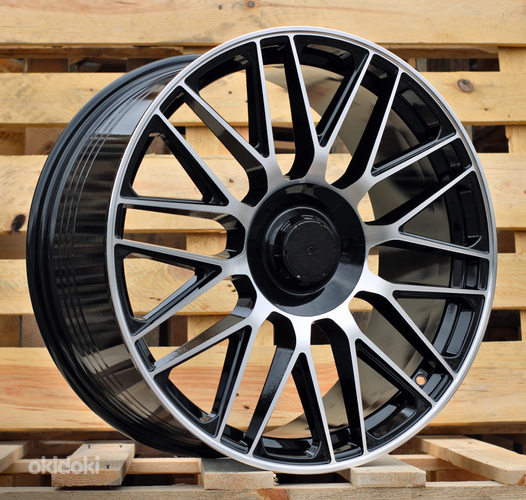 R20x9.5  5X112  ET  45  66.6  Y0207  (FBX161)  Black Polished (MB)  For MER  (K3)  (HYBRID FORGED Rear+Front)