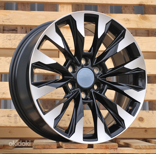 R20x8.5  6X139.7  ET  25  106.1  Y0185  (H880F)  Black Polished (MB)  For TOYOT  (K7)  (HYBRID FORGED)