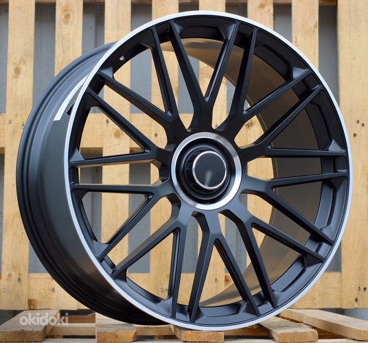 R23x10  5X112  ET  40  66.6  XFRGW160  Black Matt+Polished Lip (BMPL)  For MER  (K3)  (Rear+Front FORGED)