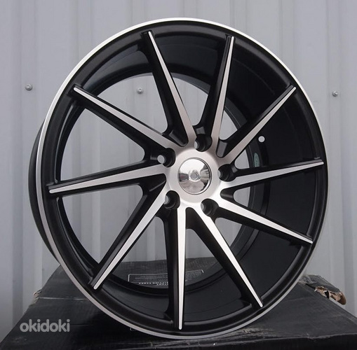 R20x9  5X120  ET  38  74.1  XF099  (QC177)  Black Polished (MB)  For RACIN  (K3)  ((AKC 80 Eur)(RIGHT) Style Vossen)