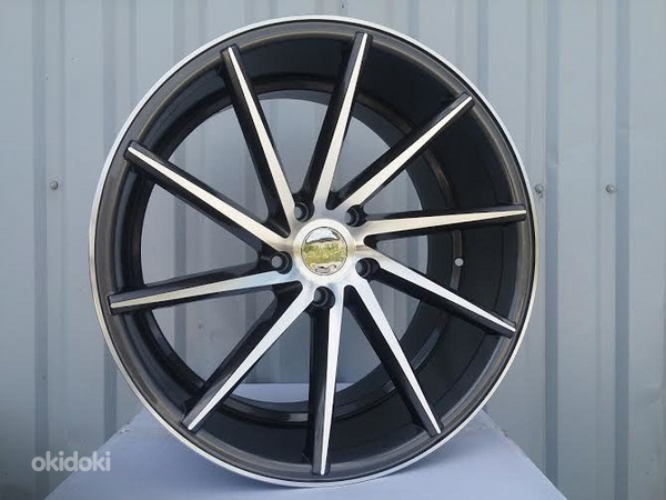 R19x9  5X120  ET  35  72.6  XF099  Grey Polished (MG)  For RACIN  (K3)  ((Right) Style Vossen (AKC 70 Eur))