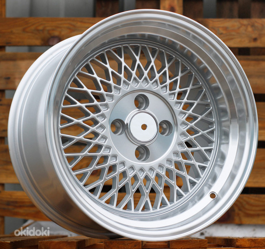R15x8.25  4X100  ET  20  73.1  XF098  Machined Silver (MS)  For RACIN  (R)
