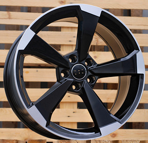 R18x8  5X112  ET  35  66.5  XE351  (IN5436)  Black Polished (MB)  For AUD  (K7) (1 foto / 1)