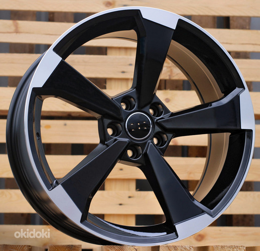 R18x8  5X112  ET  35  66.5  XE351  (IN5436)  Black Polished (MB)  For AUD  (K7)