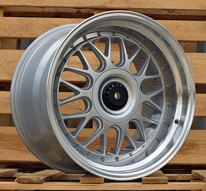 R17x8.5  5X120  ET  35  74.1  XE244  Silver+Polished Lip (SP)  For BMW  (Z6)  (BBS Style) (1 foto / 1)