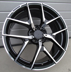 R20x8.5  5X112  ET  45  66.6  XE137  (BY1225)  Black Polished (MB)  For MER  (K3)  ((BMF) Rear+Front) (1 foto / 1)