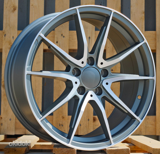 R18x8  5X112  ET  40  66.6  W1610  Grey Polished Matt (MGM)  For MER  (K3)