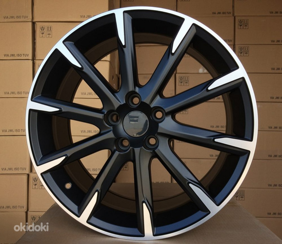 R19x8  5X108  ET  45  63.3  V516  (FE135)  Black Polished Half Matt (MBHM)  For VOLVO  (P)