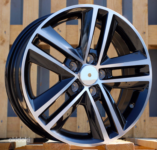 R15x6  5X100  ET  40  57.1  SW110  Black Polished (MB)  For VW  (P1)