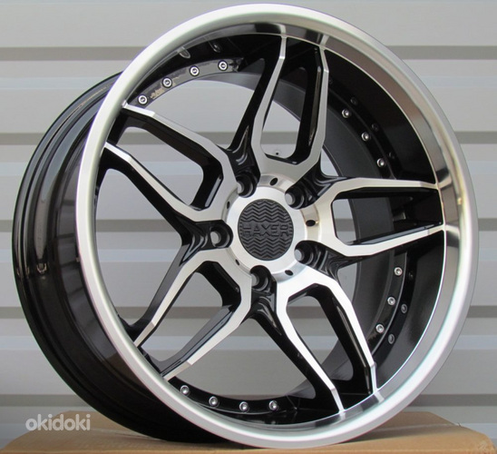 R18x10  5X120  ET  15  74.1  SSA01  (HX030)  Black Polished+Powder Coating (MBPC)  For HAXER  (K3)  (Rear+Front)