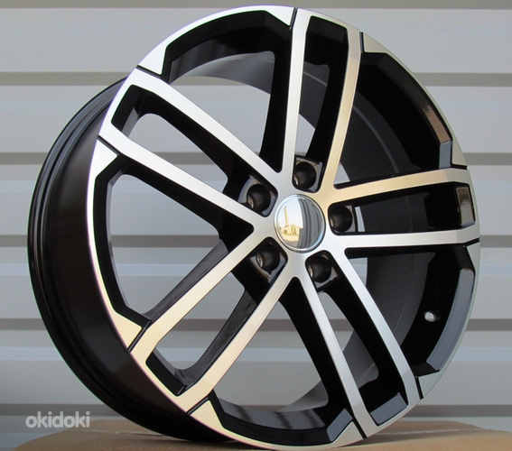 R18x8  5X112  ET  45  57.1  SK512  (BK983)  Black Polished+Powder Coating (MBPC)  For SKODA  (K4)