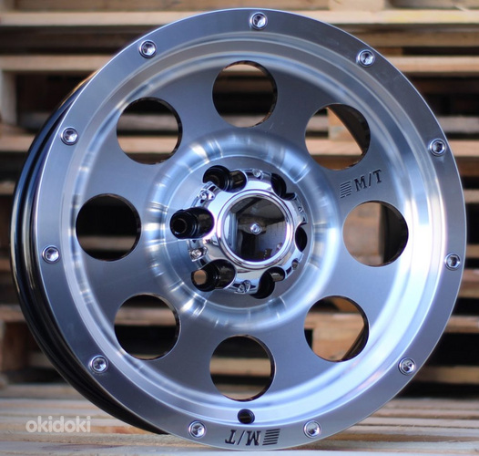 R16x8  6X114.3  ET  0  66.1  QC812  Black Polished (MB)  For 4X4  (K7)  ((AKC 65 Eur))
