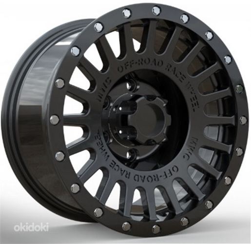 R16x8  6X139.7  ET  0  110.1  Q1293  Black Polished Matt (MBM)  For 4X4  (P)