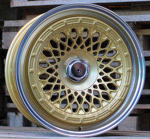 R18x8.5  10X112/120  ET  30  74.1  Q1308  Gold+Polished (YP)  For RACIN  (K4)  (REAR+FRONT ROTIFORM MOTOSPORT) (1 фото из 1)