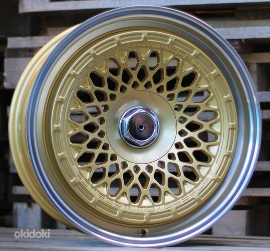 R18x8.5  10X112/120  ET  30  74.1  Q1308  Gold+Polished (YP)  For RACIN  (K4)  (REAR+FRONT ROTIFORM MOTOSPORT)