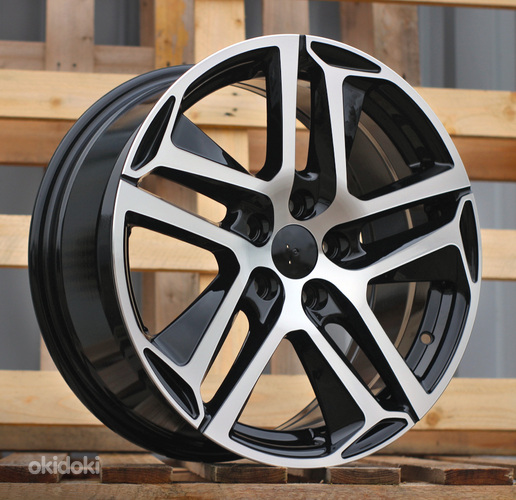 R16x7  4X108  ET  25  65.1  PG534  (BK5516)  Black Polished (MB)  For PEUG  (D5+P)