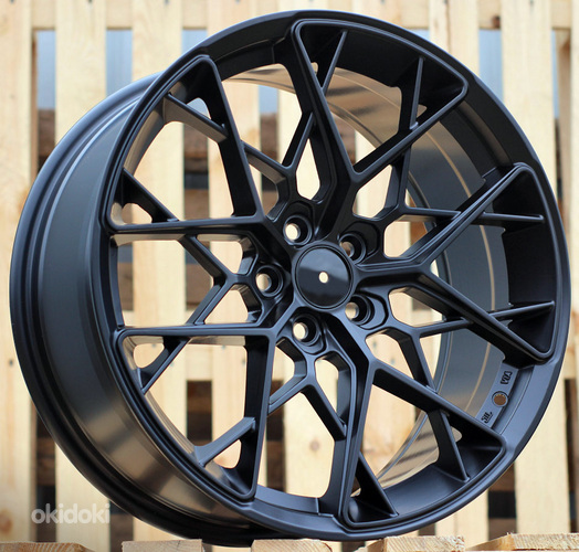 R18x8  5X108  ET  35  73.1  Q1131  (FBX049)  Black Matt (BM)  For RACIN  (K7)  (HYBRID FORGED Style HRE)
