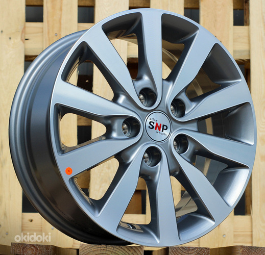 R16x6.5  5X114.3  ET  45  67.1  MZ143  Grey Polished (MG)  For RACIN  (D2)  ((AKC 60 Eur))