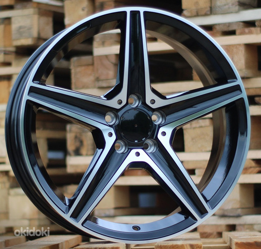 R19x8  5X112  ET  48  66.6  LU985  Black Polished (MB)  For MER  (P1)