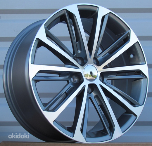 R18x8  5X112  ET  45  57.1  LU980  Grey Polished (MG)  For VW  (P1)