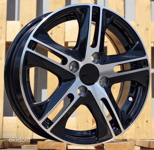 R14x5  4X100  ET  45  54.1  LU844  Black Polished (MB)  For RACIN  (K3)