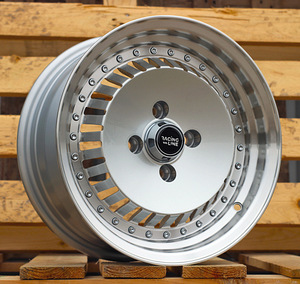 R14x6.5  4X100  ET  20  67.1  L475  Silver+Polished Lip (SP)  For RACIN  (R)  (RONAL Style) (1 foto / 1)