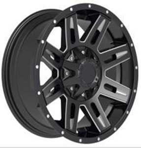 R20x9  12X135/139  ET  0  106.1  L9032  Black Polished (MB)  For 4X4  (K3)  (Milling) (1 foto / 1)