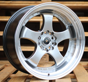 R18x9.5  10X114/120  ET  20  74.1  LU002  Hyper Black (HB)  For RACIN  (P1)  (REAR+FRONT STYLE JAPAN) (1 foto / 1)