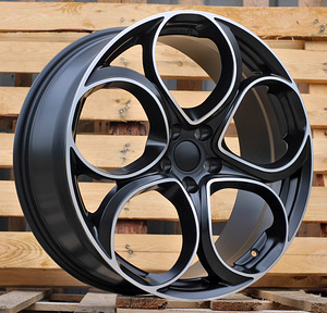 R19x8  5X110  ET  34  65.1  L2387  Black Polished Half Matt (MBHM)  For ALFA  (P1) (1 foto / 1)