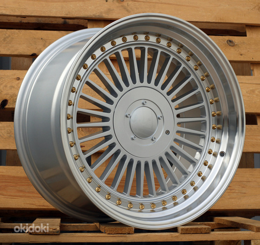 R19x10  10X112/120  ET  25  74.1  L2413  Silver+Polished Lip (SP)  For BMW  (P1)  (ALPINA style Rear+Front)