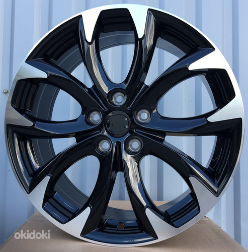 R18x7.5  5X114.3  ET  50  67.1  L1470  (1470187507M)  Black Polished (MB)  For MAZDA  (Z6)