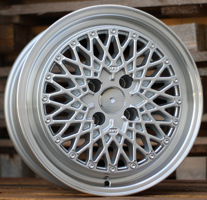 R15x7.5  4X100  ET  35  73.1  L1497  (1497157536U)  Machined Silver (MS)  For RACIN  (R)  (STYLE BBS) (1 foto / 1)
