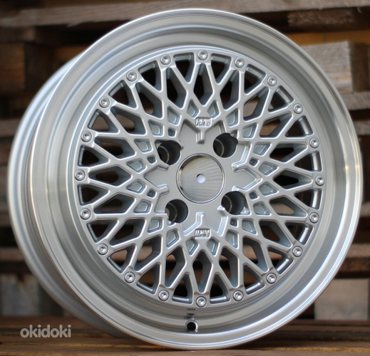 R15x7.5  4X100  ET  35  73.1  L1497  (1497157536U)  Machined Silver (MS)  For RACIN  (R)  (STYLE BBS)