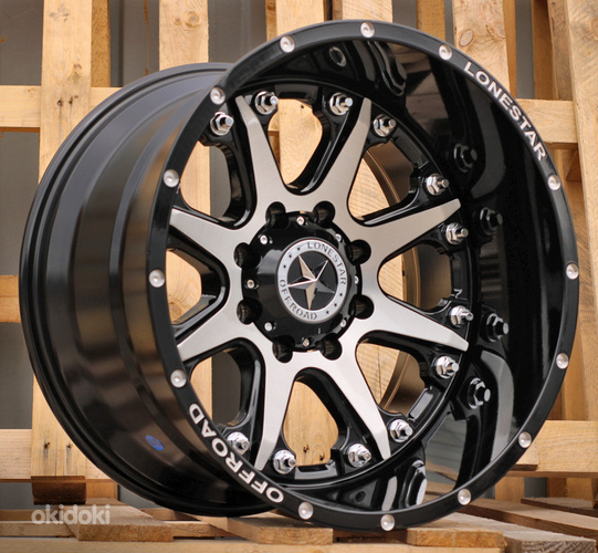 R20x12  8X165.1  ET  M44  125.2  L1526  Black Polished (MB)  For 4X4  (K3)  (Milling)