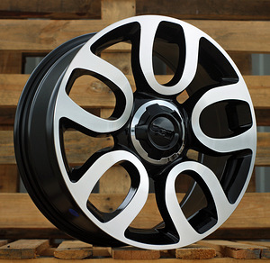 R17x7  5X98  ET  41  58.1  L1291  Black Polished (MB)  For FIAT  (Z5) (1 foto / 1)