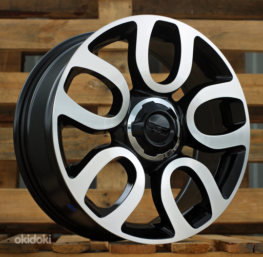R17x7  5X98  ET  41  58.1  L1291  Black Polished (MB)  For FIAT  (Z5)