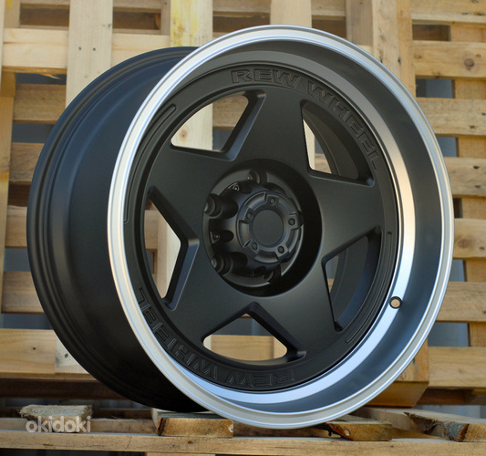 R18x9  5X127  ET  M12  71.5  JT274  Black Polished (MB)  For 4X4  (K3)  (Polished Lip)