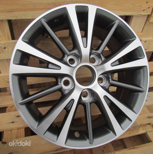 R15x6  5X100  ET  39  54.1  L1051  Grey Polished (MG)  For TOYOT  (K3)