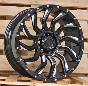 R20x9  6X139.7  ET  0  110.1  JT192  Gloss Black (GB)  For 4X4  (K7)  (Milling) (1 foto / 1)