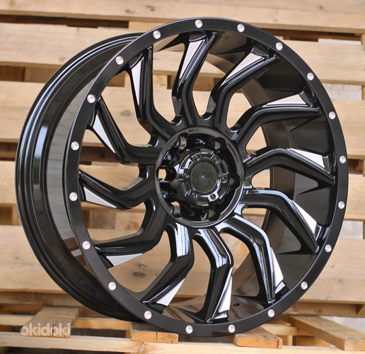R20x9  6X139.7  ET  0  110.1  JT192  Gloss Black (GB)  For 4X4  (K7)  (Milling)