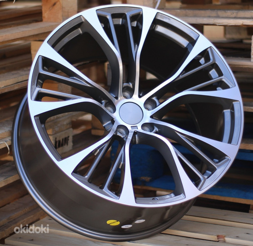 R22x10  5X120  ET  40  74.1  IN548  Grey Polished (MG)  For BMW  (K3)  (Rear+Front)