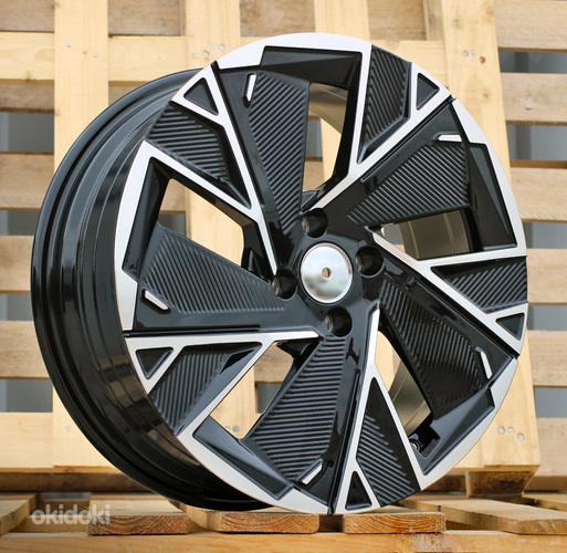R17x7  4X100  ET  37  60.1  IN3625F  Black Polished (MB)  For RENAU  (Z5)  (HYBRID FORGED)