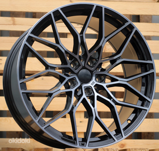 R20x8.5  5X120  ET  35  72.6  IN292  (IN0292)  Black+Tinted Face (BLTF)  For BMW  (K3)  (BP+Black Clear Coat Rear+Front)