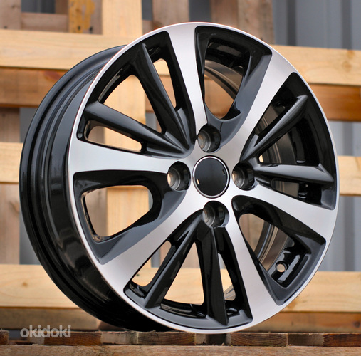 R15x5.5  4X100  ET  44  54.1  I6072  Black Polished (MB)  For TOYOT  (Z6)