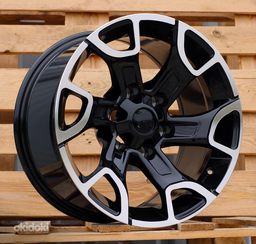 R17x9  6X139.7  ET  0  106.1  I6126  Black Polished (MB)  For TOYOT  (P1)